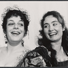 Marilyn Sokol and Kathleen Widdoes in publicity for the stage production The Beggar's Opera