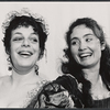 Publicity photograph of Marilyn Sokol and Kathleen Widdoes in the stage production The Beggar's Opera