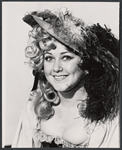 Publicity photograph of Lynn Ann Leveridge in the stage production The Beggar's Opera