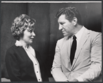 Ulla Sallert and Robert Preston during rehearsal for the stage production Ben Franklin in Paris