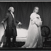 Robert Preston and Ulla Sallert in the stage production Ben Franklin in Paris