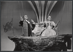 Robert Preston and Ulla Sallert in the stage production Ben Franklin in Paris