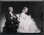 Robert Preston and Ulla Sallert in the stage production Ben Franklin in Paris