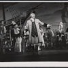 Robert Preston and unidentified cast members in the stage production Ben Franklin in Paris