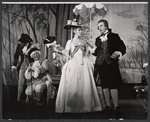 Oliver Clark, Ulla Sallert, and Bob Kaliban in the stage production Ben Franklin in Paris