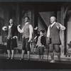Bob Kaliban, Franklin Kiser, Jerry Schaefer, and Robert Preston in the stage production Ben Franklin in Paris