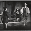 Jerry Schaefer, Bob Kaliban, and Robert Preston in the stage production Ben Franklin in Paris