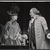 Ulla Sallert and Robert Preston in the stage production Ben Franklin in Paris
