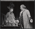 Ulla Sallert and Robert Preston in the stage production Ben Franklin in Paris