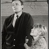Edward Woodward and Marian Hailey in rehearsal for the stage production The Best Laid Plans