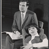 Kenneth Mars and Madlyn Rhue (who dropped out during tryouts) in rehearsal for the stage production The Best Laid Plans