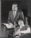 Kenneth Mars and Madlyn Rhue (who dropped out during tryouts) in rehearsal for the stage production The Best Laid Plans