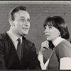 Edward Woodward and Madlyn Rhue (who dropped out in tryouts) in rehearsal for the stage production The Best Laid Plans