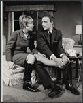Marian Hailey and Edward Woodward in the stage production The Best Laid Plans