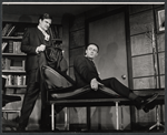 Kenneth Mars and Edward Woodward in the stage production The Best Laid Plans