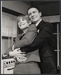 Marian Hailey and Edward Woodward in the stage production The Best Laid Plans