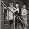 Marian Hailey, Kenneth Mars, and Edward Woodward in the stage production The Best Laid Plans