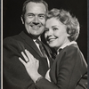 Frank Lovejoy and Kathleen Maguire during rehearsal for the stage production The Best Man