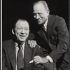 Lee Tracy and Melvyn Douglas during rehearsal for the stage production The Best Man