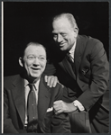 Lee Tracy and Melvyn Douglas during rehearsal for the stage production The Best Man
