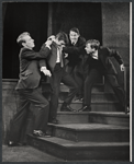 Paxton Whitehead, Patrick Carter, Patrick Horgan and William Christopher in the 1963 tour of the stage production Beyond the Fringe