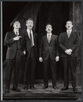 William Christopher, Paxton Whitehead, Patrick Carter and Patrick Horgan in the 1963 tour of the stage production Beyond the Fringe