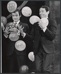 Patrick Carter and Patrick Horgan in the 1963 tour of the stage production Beyond the Fringe