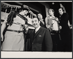 Merwin Goldsmith, Reathel Bean, Peter Lombard and unidentified others in the stage production Wanted