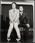 Merwin Goldsmith and unidentified in the stage production Wanted