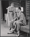 Julie Harris and Laurence Haddon in the stage production The Warm Peninsula
