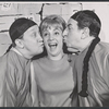 Bill McCutcheon, Isobel Robins and unidentified in the stage production Wet Paint