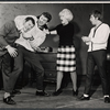 Eugène Roche [left] and unidentified others in the stage production Wet Paint