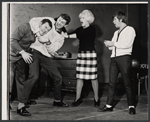 Eugène Roche [left] and unidentified others in the stage production Wet Paint