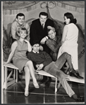 Isobel Robins, Gene Allen, Hank Garrett, Paul Sand, Bill McCutcheon and Linda Lavin in the stage production Wet Paint