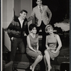 Barry Primus, Gene Allen, Isobel Robins and unidentified in the stage production Wet Paint