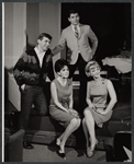 Barry Primus, Gene Allen, Isobel Robins and unidentified in the stage production Wet Paint