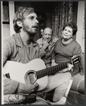 Russell Horton, Paul Ford and Philippa Bevans in the stage production What Did We Do Wrong?