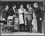 Roy Scheider, Abe Vigoda, Dennis O'Keefe, Frank Campanella and unidentified in the stage production What Do You Really Know about your Husband?