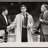 Abe Vigoda, Dennis O'Keefe and unidentified [left] in the stage production What Do You Really Know about your Husband?