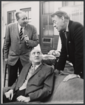 Frank Campanella, Dennis O'Keefe and unidentified [left] in the stage production What Do You Really Know about your Husband?