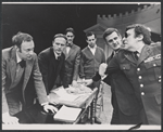 Anthony Holland, Andrew Duncan, Paul Benedict, Paul Dooley, Peter Bonerz and J.J. Barry in the stage production The White House Murder Case