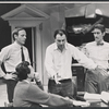 Paul Dooley, Andrew Duncan, Alan Arkin and Paul Benedict in the stage production The White House Murder Case