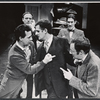 Paul Dooley, Andrew Duncan, Peter Bonerz, Paul Benedict and Anthony Holland in the stage production The White House Murder Case