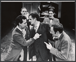 Paul Dooley, Andrew Duncan, Peter Bonerz, Paul Benedict and Anthony Holland in the stage production The White House Murder Case