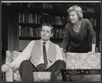 Arthur Hill and Uta Hagen in the stage production Who's Afraid of Virginia Woolf?