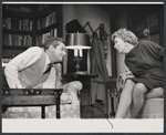 Arthur Hill and Uta Hagen in the stage production Who's Afraid of Virginia Woolf?