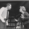 Arthur Hill and Uta Hagen in the stage production Who's Afraid of Virginia Woolf?