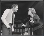 Arthur Hill and Uta Hagen in the stage production Who's Afraid of Virginia Woolf?