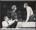 George Grizzard, Uta Hagen and Arthur Hill in the stage production Who's Afraid of Virginia Woolf?