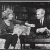 Uta Hagen and George Grizzard in the stage production Who's Afraid of Virginia Woolf?